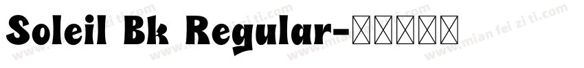 Soleil Bk Regular字体转换